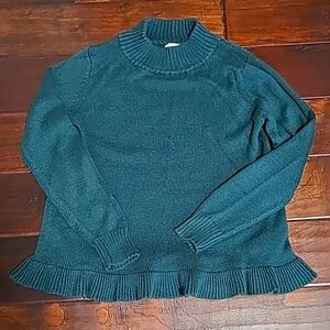 Old Navy Mock Neck Ruffle Swing Sweater